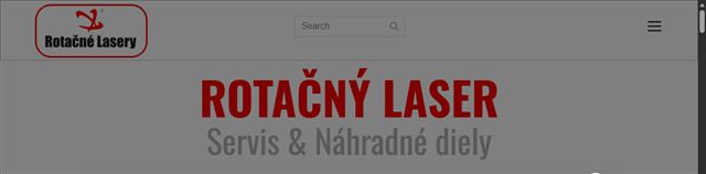 Náhľad stránky RotacneLasery.sk
