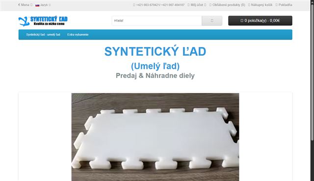 Náhľad stránky SyntetickyLad.sk